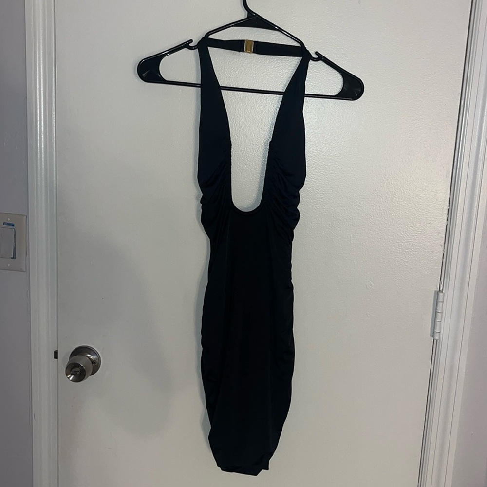 Oh Polly black mini dress. Halter neck. Never worn